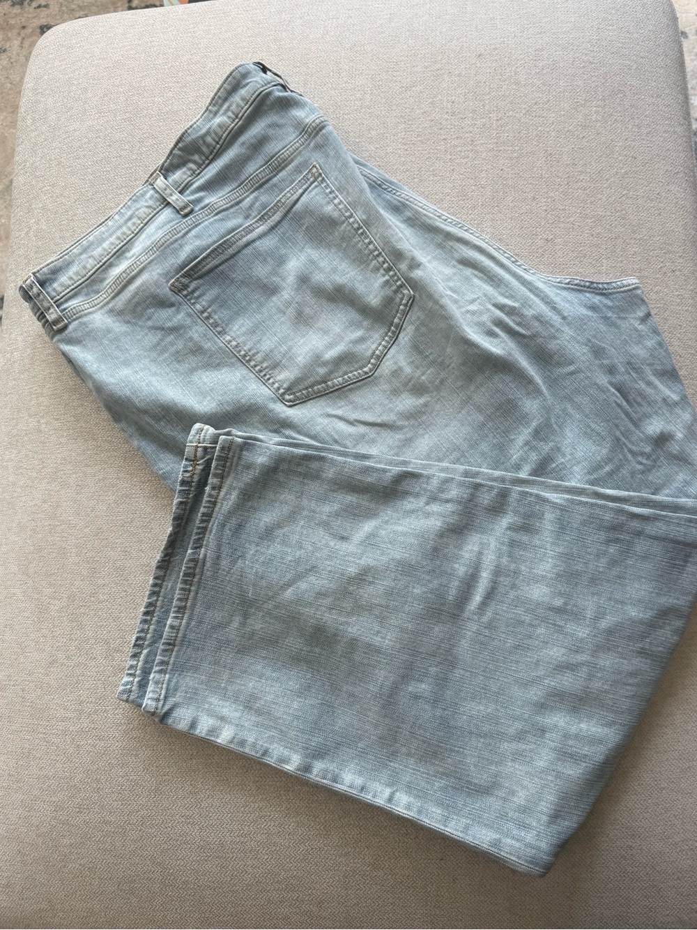 Torrid Light Blue Distressed Straight-Leg Jeans
